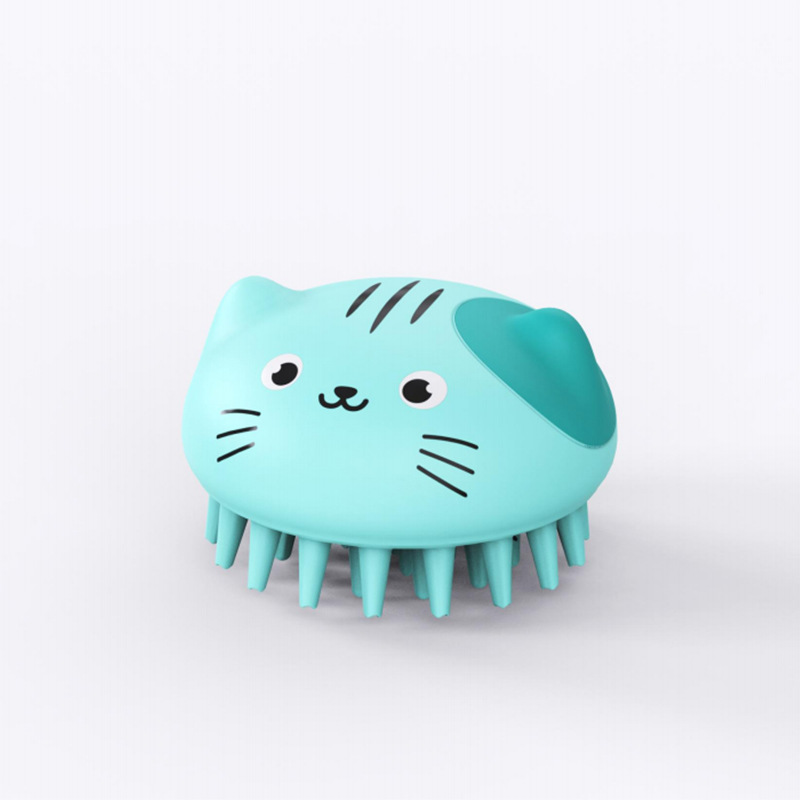 Tedora nueva preventa mascota baño cepillo perro masaje cepillo gato cabeza cepillo gato suministros de limpieza
