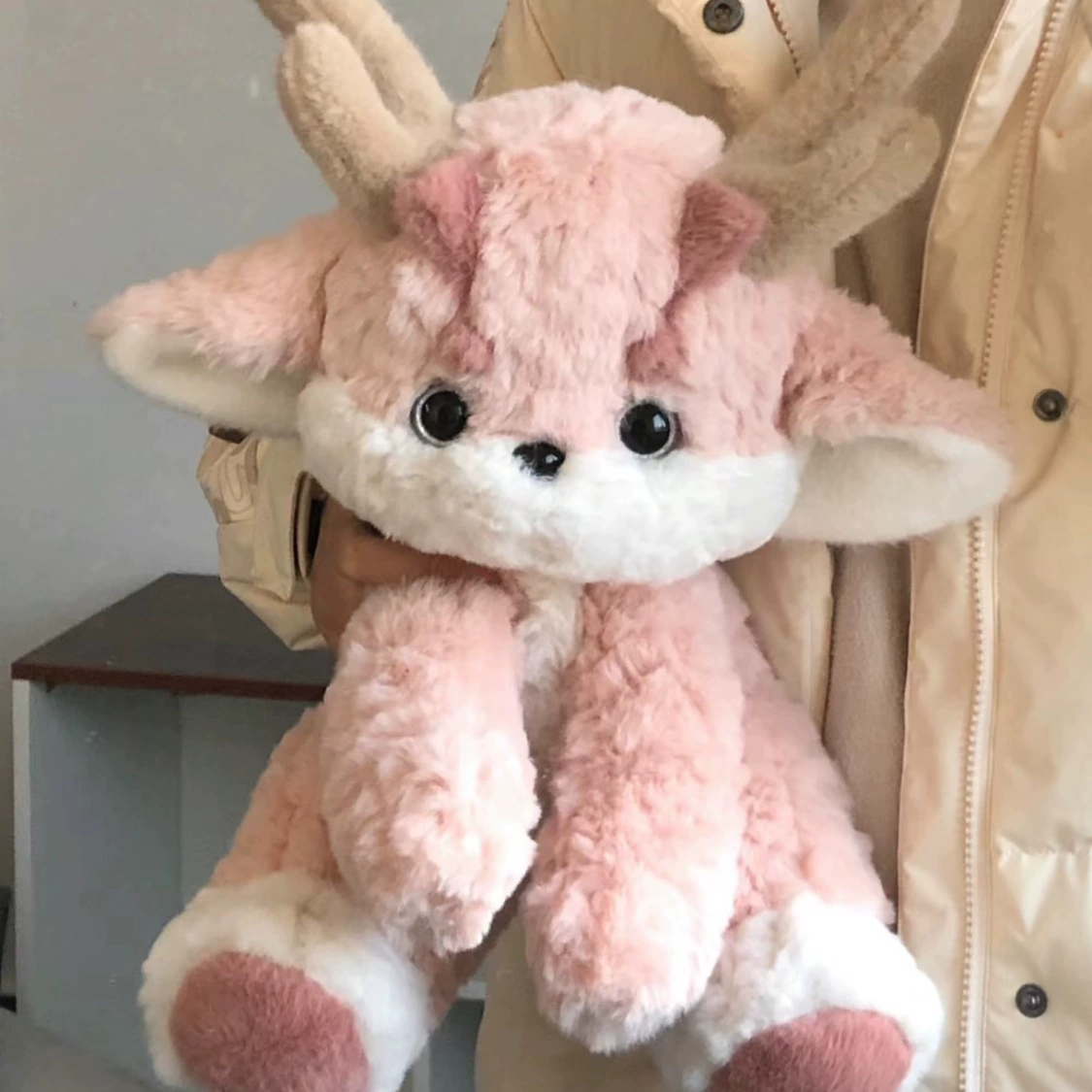 Мягкая игрушка Pink Dragon 45 см, наполнитель 9D down cotton, вариант с подарочной сумкой