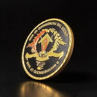 跨境专供欧式复古工艺纪念章金属收藏币送礼把玩小众工艺藏品制作