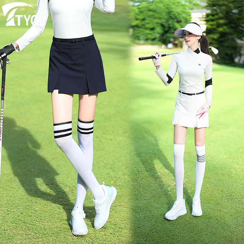 Sports fitted skirt, protective underware, trousers, elastic waist, A-line
