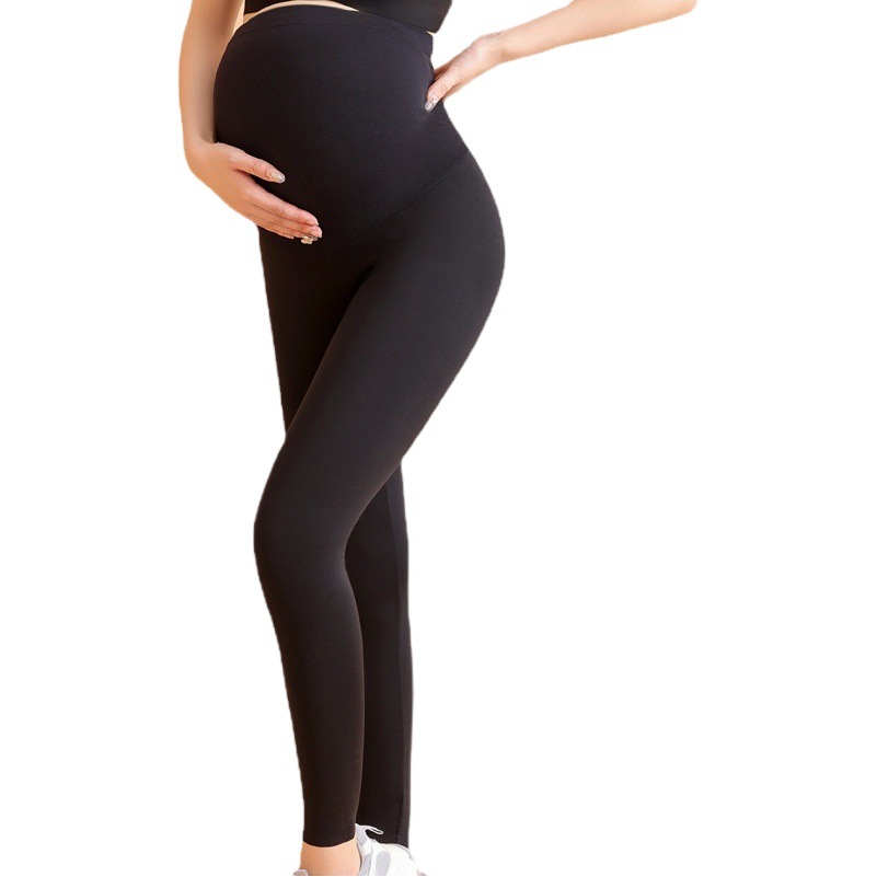 Ropa exterior, deportes, yoga, pantalones de tiburón, leggings para mujeres embarazadas, 9 puntos, pantalones delgados para cubrir el vientre durante el embarazo