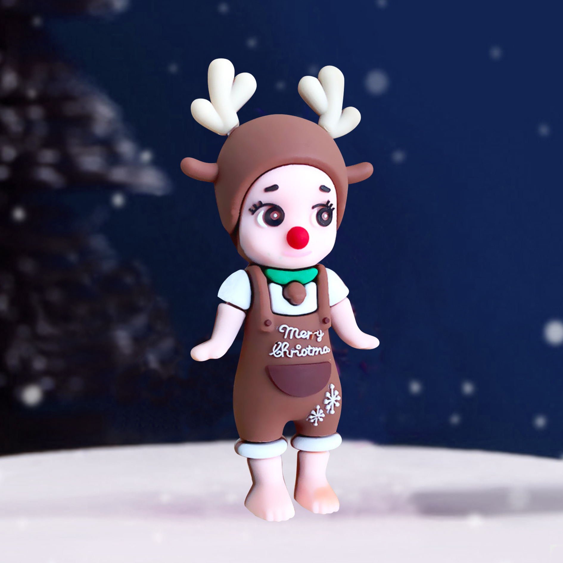 鹿角天使 白色 (2)