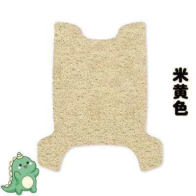 Knife Bubble Guofeng Edition Electric Vehicle Foot Mat TDT23310Z Silk Ring Waterproof Wear-resistant Foot Pad Cartoon (Electric vehicle foot mat) - knife-bubble-gum-chinese-style-version-beige-free-nano-tape
