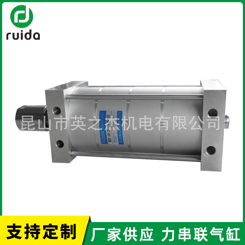 MHK多倍力串联气缸 MPTK活塞杆螺牙气缸 气动元件薄型可调气缸