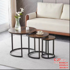 Balcón mesa de té de hierro forjado sofá doméstico de pequeño hogar mesa de té de oficina mesa baja mesa de té telescópica