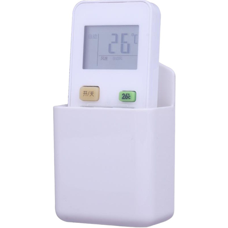 Rack de control remoto de aire acondicionado rack de almacenamiento montado en la pared sin perforar Nordic simple sala de estar caja de almacenamiento adhesivo