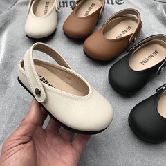 女の子のサンダルの赤ちゃんの靴春秋の新型の通気性の韓国版の王女の靴の滑り止めの柔らかい底の百合の夏の包頭の靴