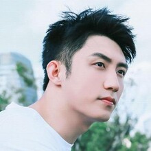 真人真发假发男士手工编织发片锡纸烫黄景瑜同款可随意修剪假发