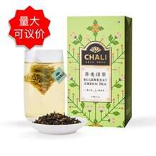 CHALI茶里 荞麦绿茶18袋盒装 苦荞麦茶叶三角袋泡茶花草茶包54g