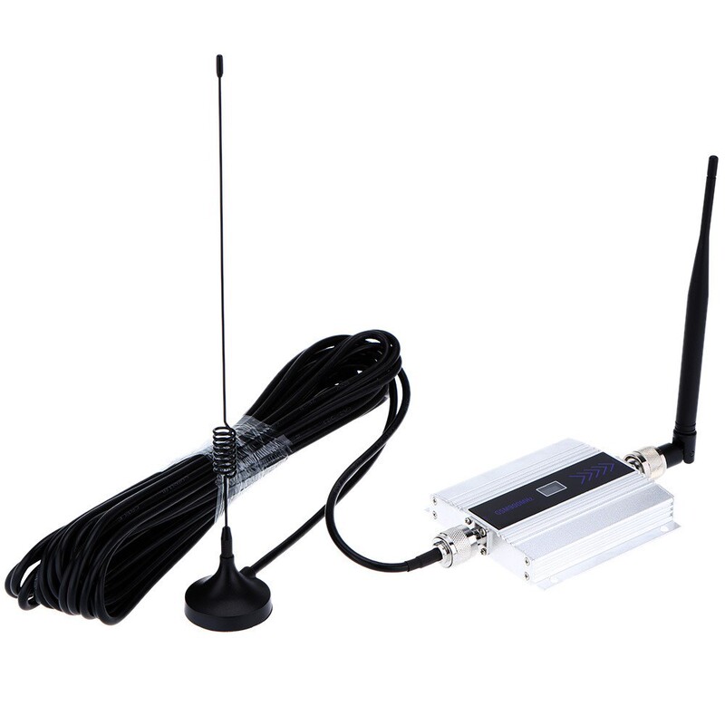 GSM900 mobile phone signal amplifier signal booster MINI silver small display GSM900 mobile phone signal amplifier signal booster MINI silver small display