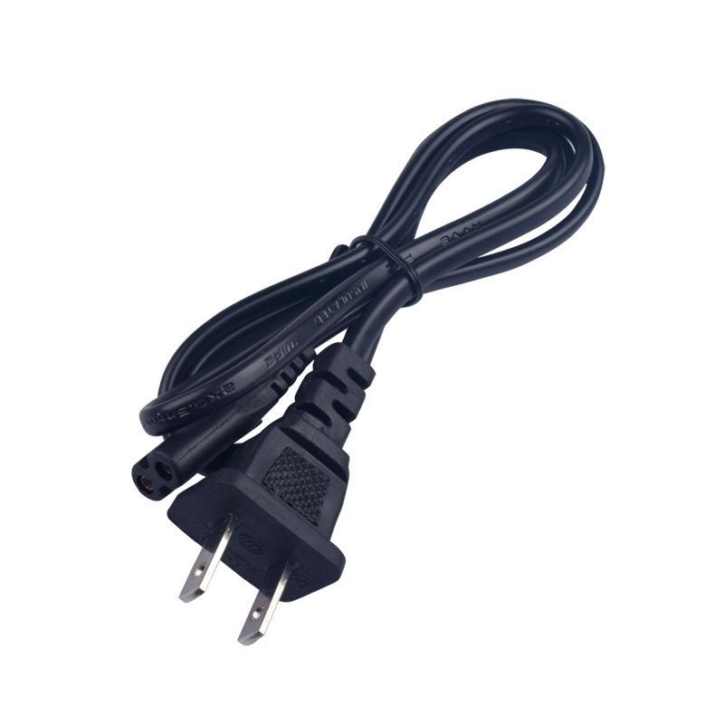 8字电源线2口两孔通用久量台灯液晶电视打印机投影仪音响充电线