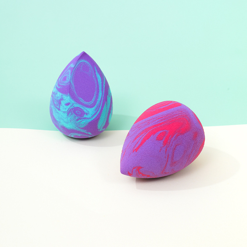Color mixto belleza huevo hojaldre fábrica personalizada gota de agua transfronteriza en forma de calabaza esponja de maquillaje colchón de aire herramientas de belleza al por mayor
