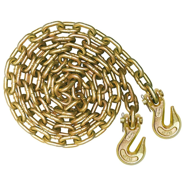 Окрашенная оцинкованная цепь 8mm садовая кольцевая подъемная железная цепь 12mm электрическая оцинкованная цепь 10mm подвесная цепная крючок оптовая продажа