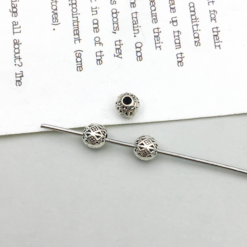 16360-古银异形花纹间隔珠3x4-孔1-0.2g-华艺家