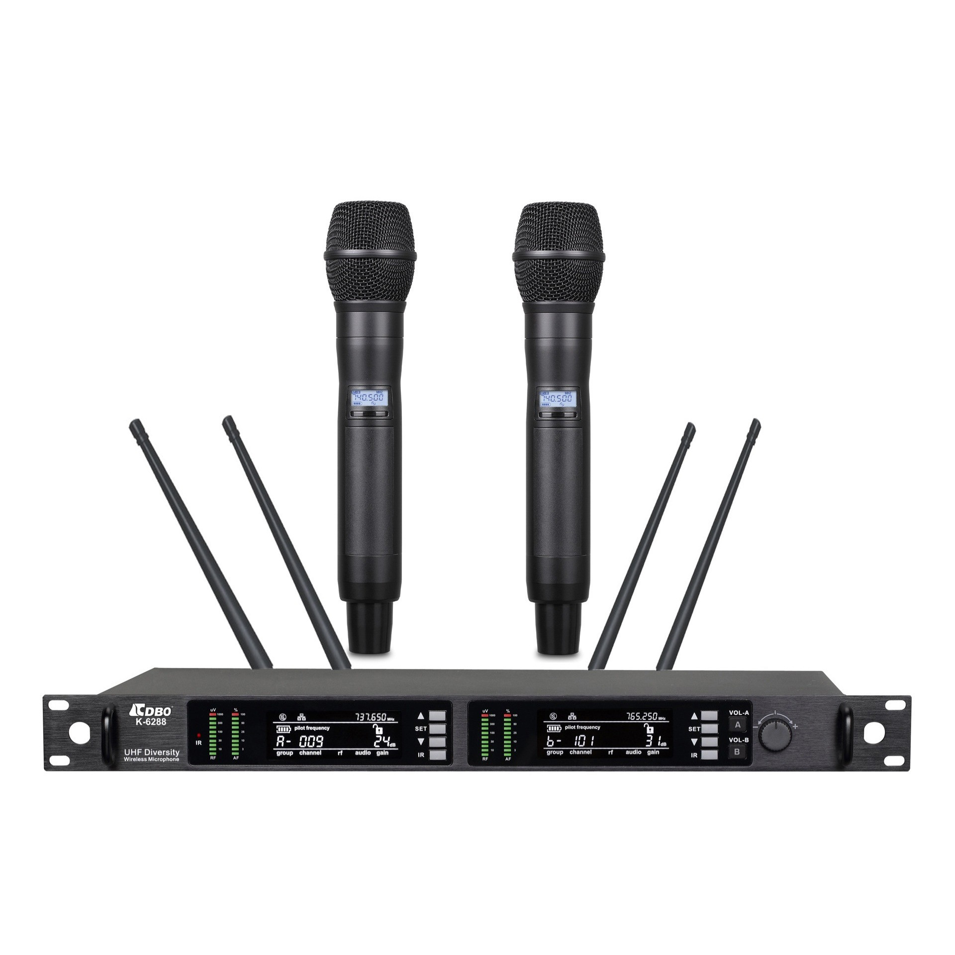 供应CDBO K-6288专业U段无线咪 远程演出(手持式 头戴式 领夹式）