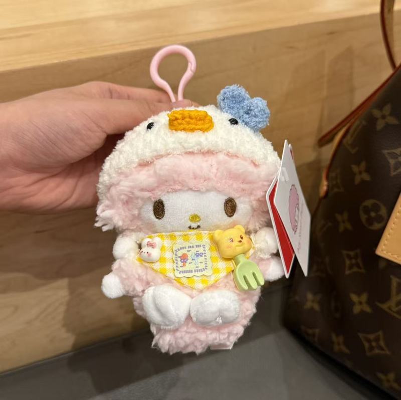 本物のピアノ子羊コアラセット高価値バッグペンダントキーホルダーかわいいぬいぐるみペンダント|undefined