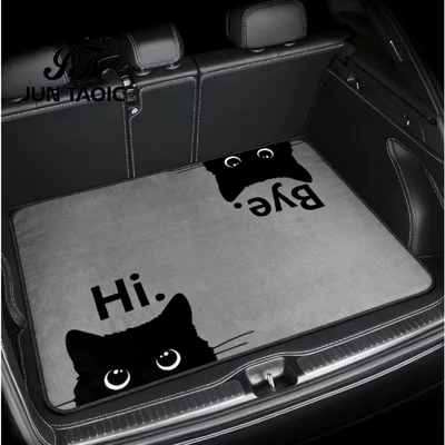 Avtomobil döşəmə paspasları – Trunk Mat, Stain-Resistant and Wear-Resistant - 318-plus-trunk-mat-9-75100cm-crystal-velvet-dot-plastic-bottom