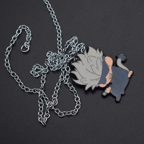 Foreign trade animation peripheral spell battle keychain Gojo Wuhu Zhansutan metal Q version trinket pendant