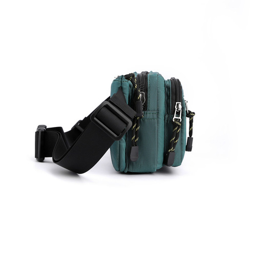Cross-border new sports waist bag, fashionable men's chest bag, crossbody bag, outdoor running mobile phone bag, fitness equipment bag