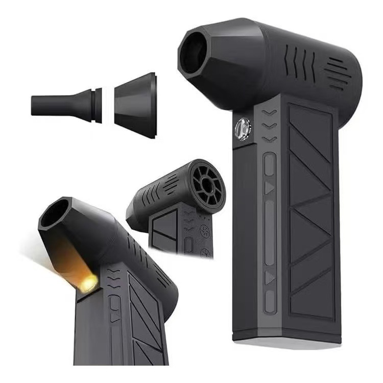 暴力风扇13万转涡轮USB户外带LED灯手持迷你无刷高速风扇吹雪跨境