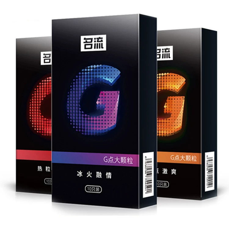名流 10 condoms are excited, G -point large particles hot particles are eager for ice and fire, blended with love adult products condom