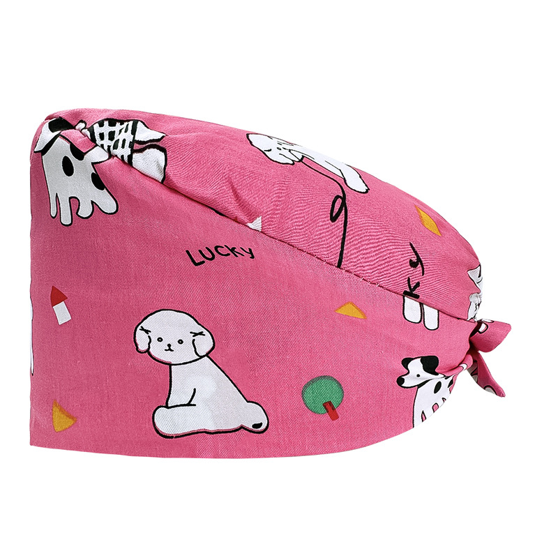 Quirófano sombrero mujer algodón quirúrgico encaje impreso enfermera sombrero nueva hebilla quimioterapia confinamiento masculino oral dental