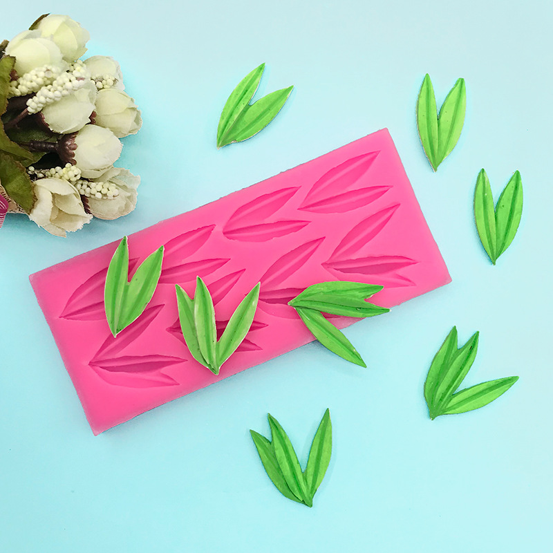 DIY китайский стиль листья бамбуковые листья формы силиконовые формы