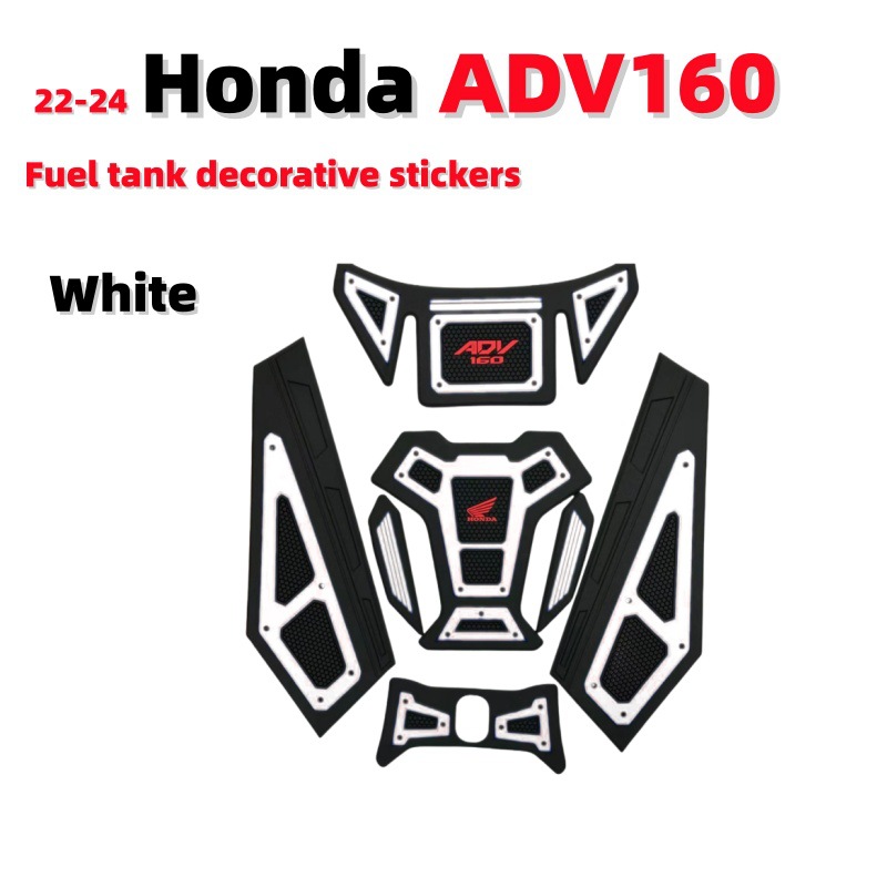 Suitable for 22-24 Honda Adv160 Motorcycle Decorative Stickers, Anti-Scratch Fuel Tank Protection Stickers, Modified Adv160