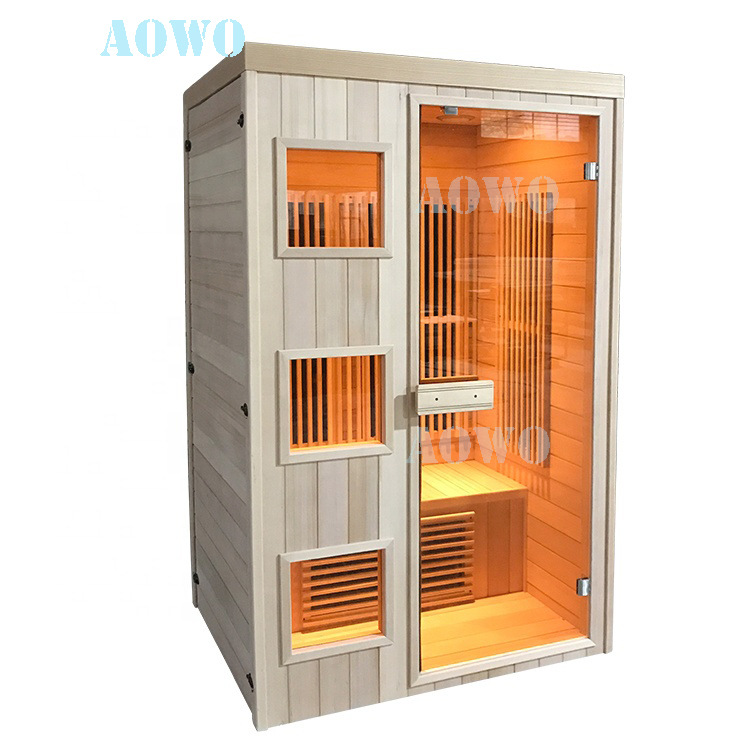 Foshan suministro directo de fábrica sala de sauna hogar sudor humeante caja de sauna inteligente caja de cristal de carbono infrarrojo lejano placa de calefacción
