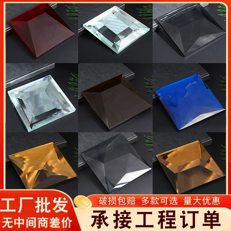 Мозаика настенная хрустальная плитка прозрачная сплошная квадратная стеклянная плитка перегородка экрана заднего фона стены декоративная наклейка