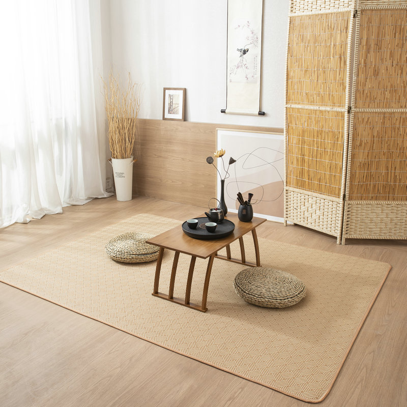 Summer home living room floor bedroom bed bed washable printed mats student dormitory floor bed rattan mats