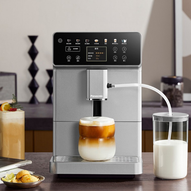 Panasonic Fully Automatic Espresso Machine Office Home with Milk Frother and Grinder All-In-One Machine Ea801