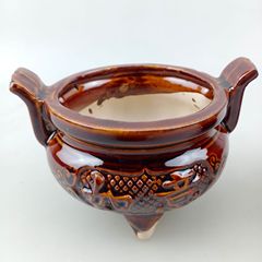 国境を越えた対外貿易の大きいサイズの普香炉の3足の香炉の色の釉薬の陶磁器の祭りの製品のソースの香炉
