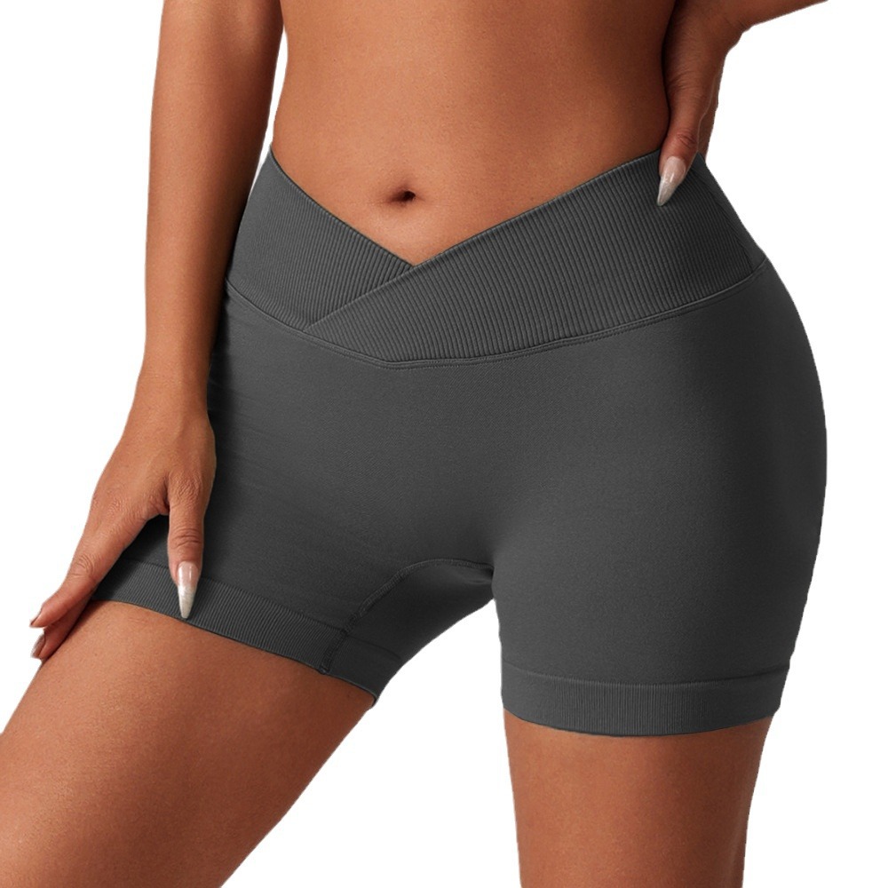 Europa y América sin costuras pantalones cortos de correr transpirables deportivos, pantalones cortos, pantalones cortos de cintura alta, pantalones cortos, pantalones cortos, pantalones cortos