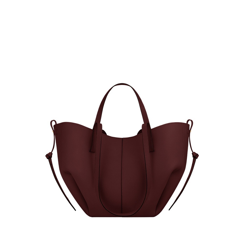 Bolsa de ala francesa en stock Europa y América vintage Cyme tote bolsa de cuero grande capacidad hombro brazo bolsa mujer