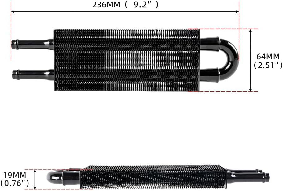 Cross-border special for automobile modification parts air conditioning exhaust tube condenser condenser tube universal oil cooler heat dissipation