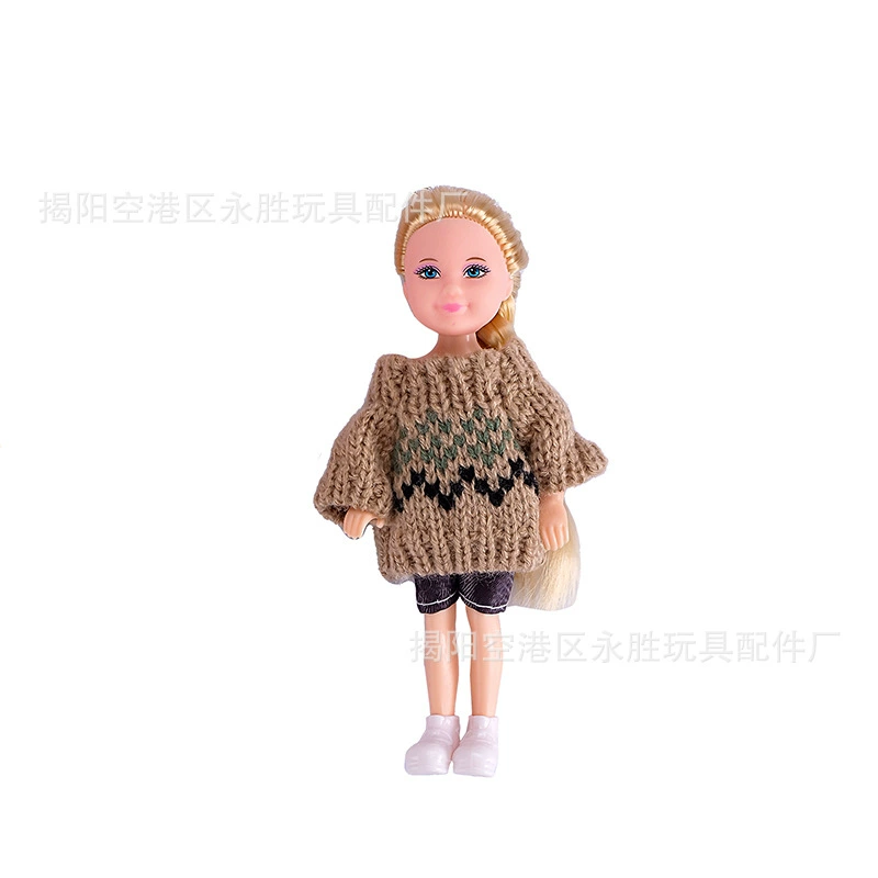 Модная кукла для переодевания, свитер, игрушка, ключи от машины, европейский стиль, 5 дюймов, 14 см