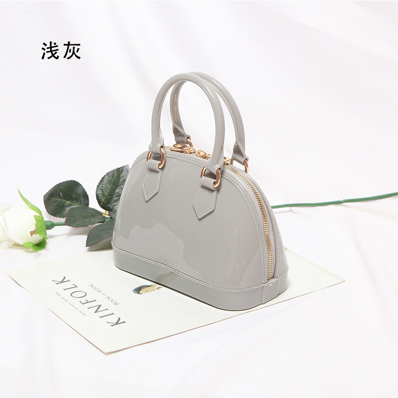 2025 primavera y verano estilo caliente moda casual niños dulces bolsa de gelatina mini bolso de mensajero de un solo hombro variedad al por mayor
