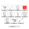 Ceramic Scandinavian tableware home use, set