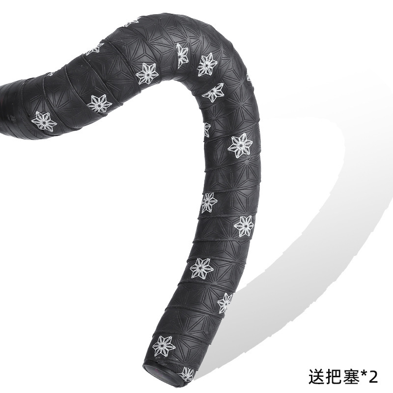 Mango de crisantemo YUUISD con bicicleta de carretera bicicleta cómodo amortiguador de silicona antideslizante que absorbe el sudor mango mosca muerta con doble coincidencia de color