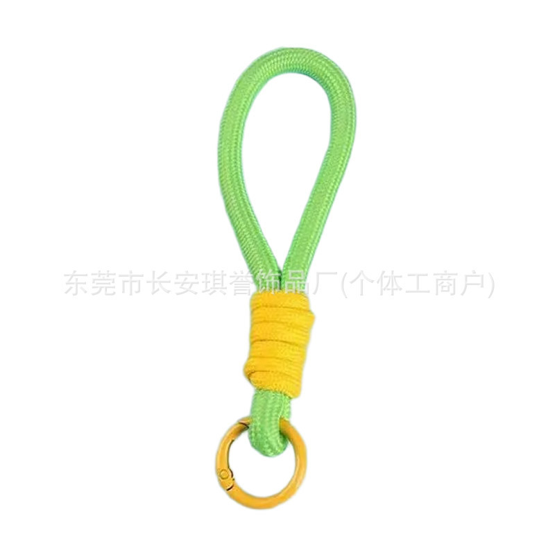 小红书热款简约彩色手机挂绳钥匙扣水杯挂绳卡套编织绳腕带防丢绳|undefined