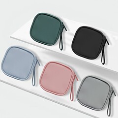 スポットシンプルなヘッドフォン収納袋データケーブル充電器収納ボックスヘッドフォンバッグポータブル収納整理袋