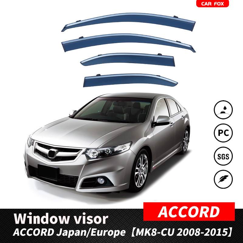 Suitable for Honda Accord Window Visor, Side Window Deflector, Rain Shield