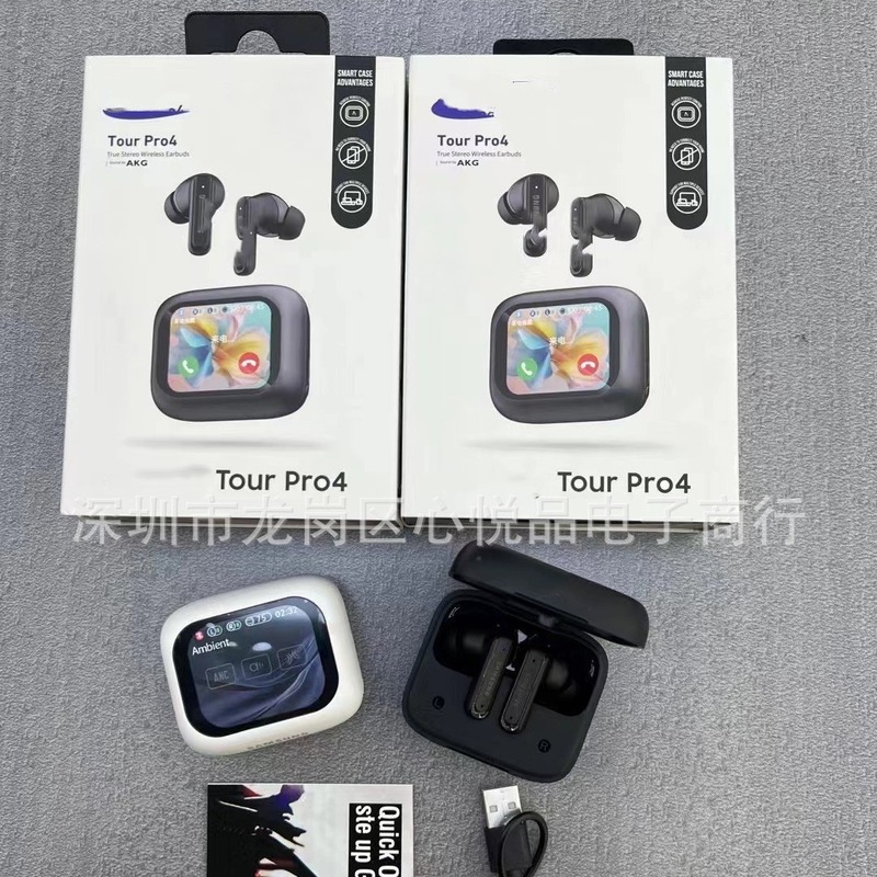 国境を越えた新型tour pro4 anc + encスマートスクリーンのデザインは21カ国語bluetoothイヤホンの大画面を持っている|undefined
