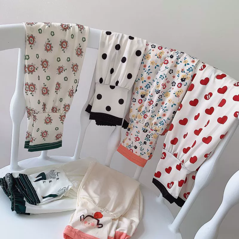 Protection sleeve for elementary school students, brand cute silk summer travel thin sleeves, sun protection