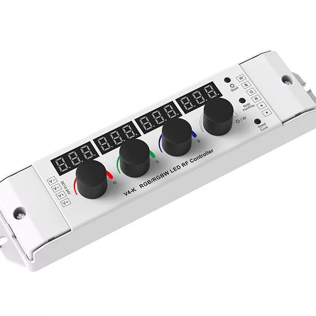 12–24V DC 4-канальный *4A RF+ поворотный RGB/RGBW контроллер V4-K