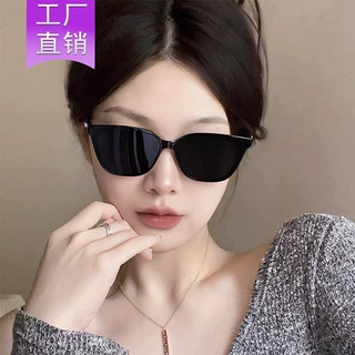 2025新款方框女士韩版潮流太阳镜黑色高级感防紫外线网红街拍墨镜