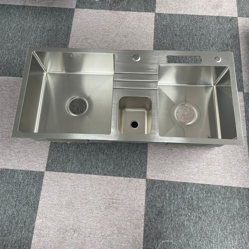 Export Australian sink handmade basin 304 stainless steel with trash can black sink kitchen sink sink dish basin