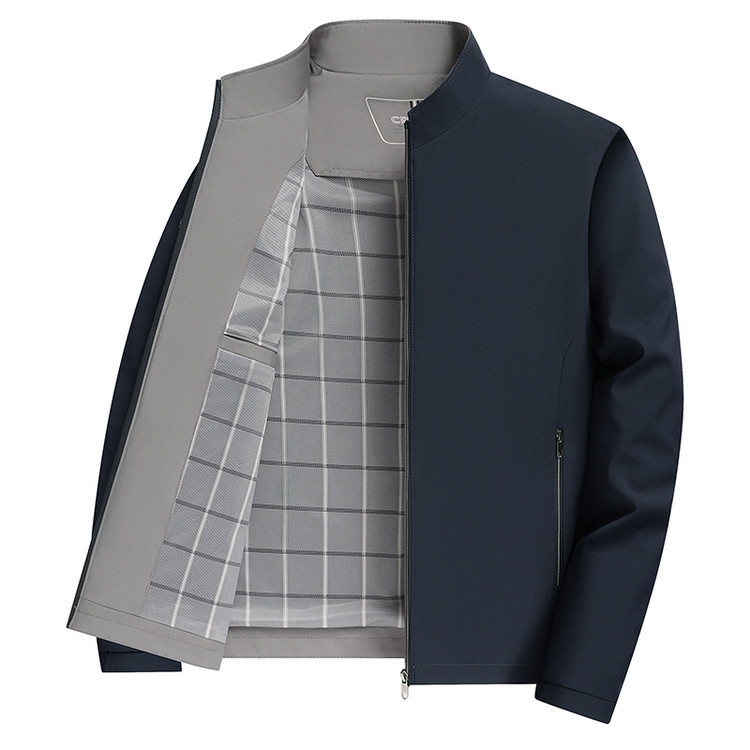 2026 Spring Stand Collar Business Casual Jacket for Men, Solid Color Outerwear for Young and Middle-Aged Men, Spring Casual Jacket for Men 2026 Spring Stand Collar Business Casual Jacket for Men, Solid Color Outerwear for Young and Middle-Aged Men, Spring Casual Jacket for Men