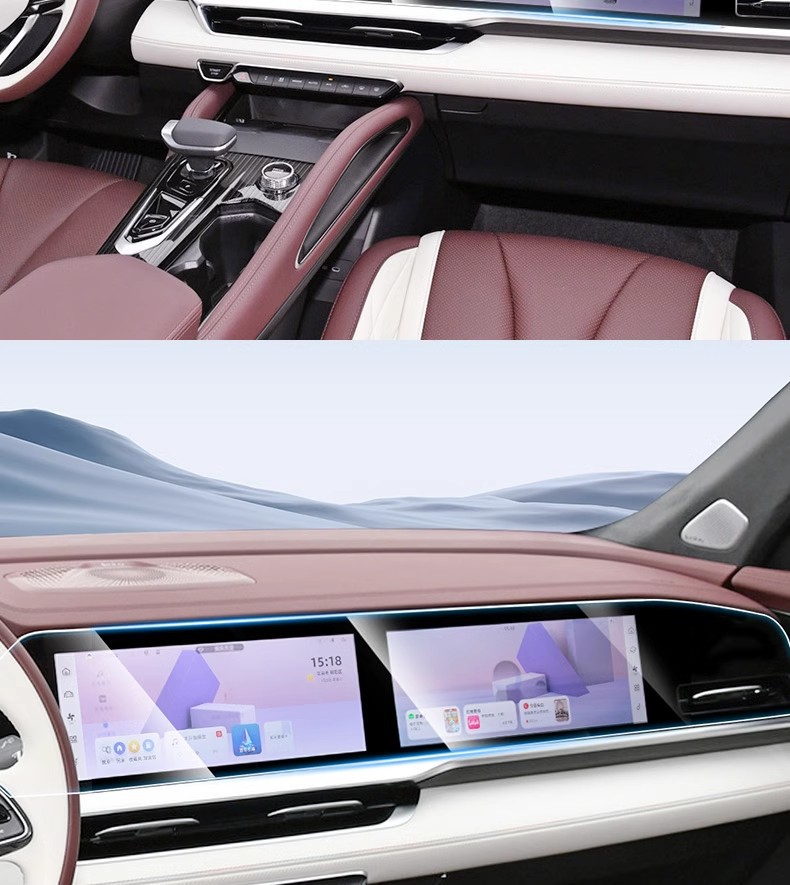 Suitable for Geely XingyueL (Monjaro) Glass Tempered Film Navigation Central Control Instrument Interior Screen Protection Film Explosion-proof Film
